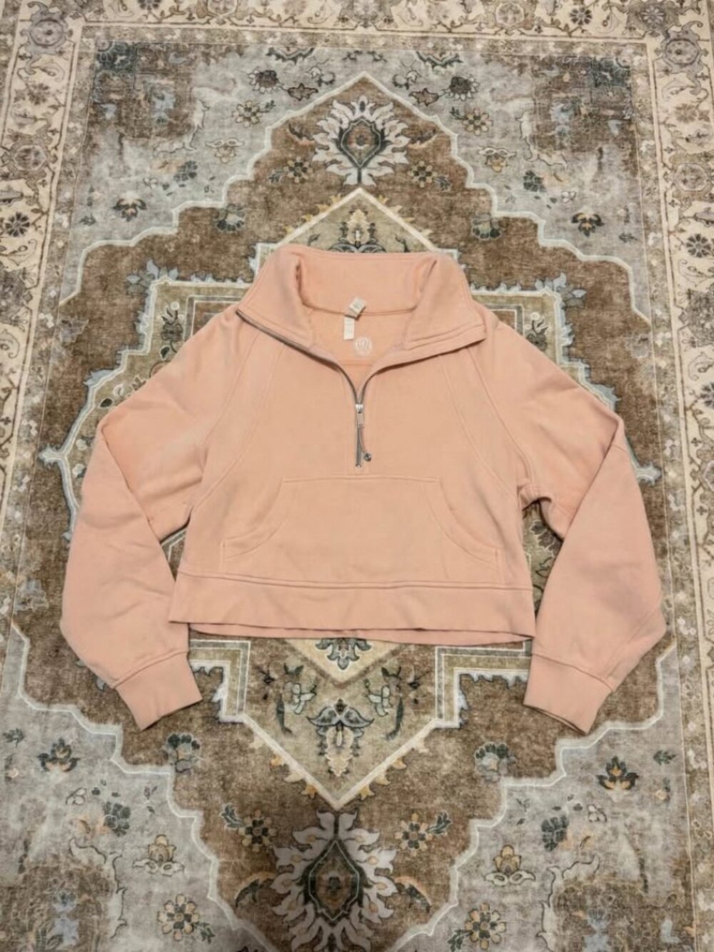 Lululemon Women's Scuba Oversized Peach Sweatshirt (XS)